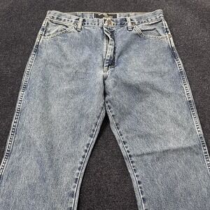 Wrangler George Strait Jeans Mens 38x30 Blue Denim Straight Leg Cowboy